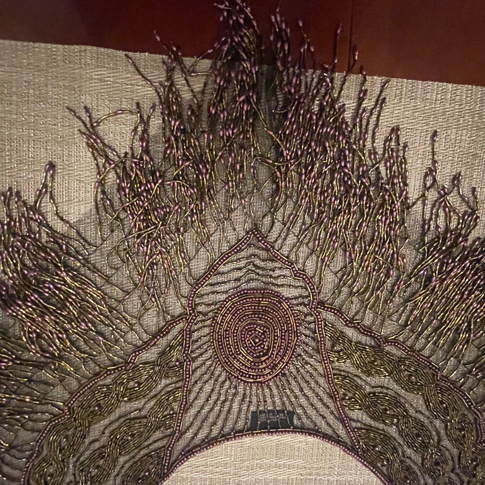 Intricate Beaded Shawl or Sarong
